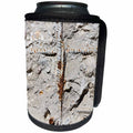 3dRose Alexis Photography - Texture Stone - Old rough concrete texture with a corroded metal fittings - Can Cooler Bottle Wrap (cc_281033)
