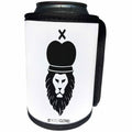 3dRose Animals - Vector - Vector design of an lion with crown - Can Cooler Bottle Wrap (cc_281481)