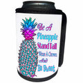 3dRose MacDonald Creative Studios – Pineapple - Colorful tropical pineapple summer quote - Can Cooler Bottle Wrap (cc_281501)