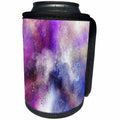 3dRose Spring And Summer Abstracts - Image of Blue Purple and White Milky Way Abstract - Can Cooler Bottle Wrap (cc_281536)