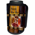 3dRose Jewish Themes - Image of Happy New Year On Big Jars Of Honey - Can Cooler Bottle Wrap (cc_281554)