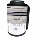 3dRose Jewish Themes - Image of Prayer Shawl Says l Shana Tova 5779 - Can Cooler Bottle Wrap (cc_281561)