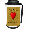 3dRose Special Events - Image of Still in Love After 60 Years On Gold Glitter and Heart - Can Cooler Bottle Wrap (cc_281607)