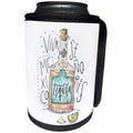 3dRose Sven Herkenrath Celebration - Viva Mexico Senores a Pretty Drawing of a Bottle of Tequila - Can Cooler Bottle Wrap (cc_281638)