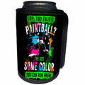 3dRose Sven Herkenrath Sport - Paintball Ive Got Some Color Trendy Vector on Black Background - Can Cooler Bottle Wrap (cc_281698)