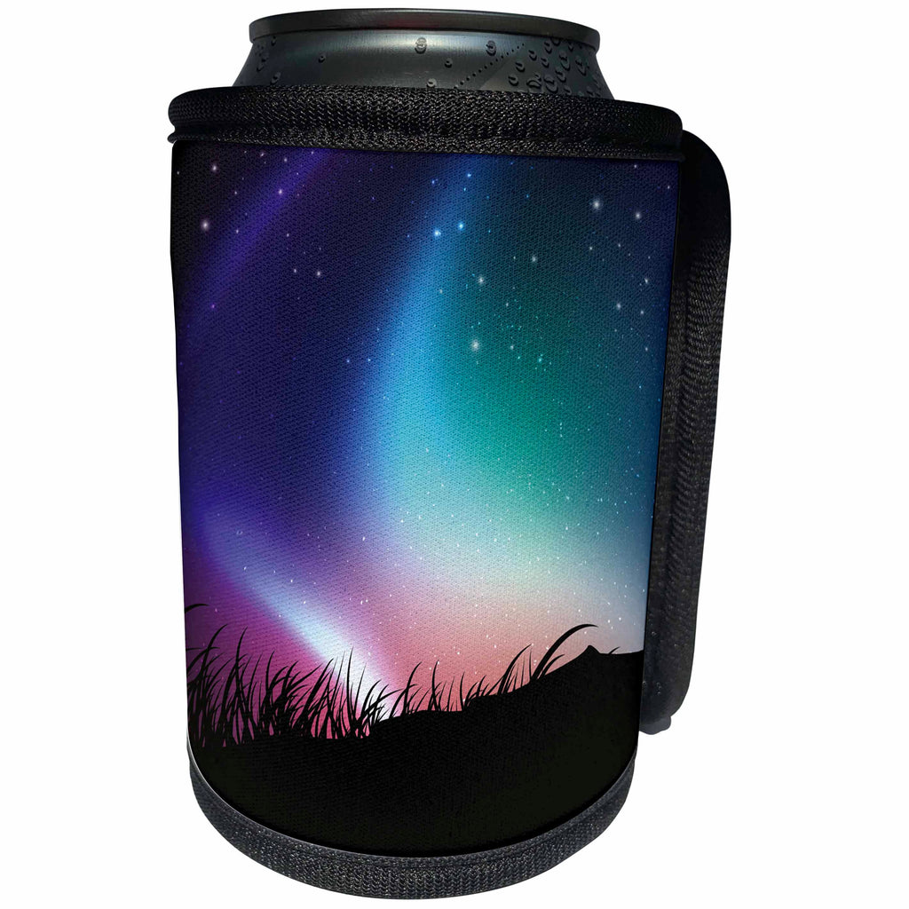 3dRose Sven Herkenrath Nature - Beautiful Picture of Northern Lights - Can Cooler Bottle Wrap (cc_281712)