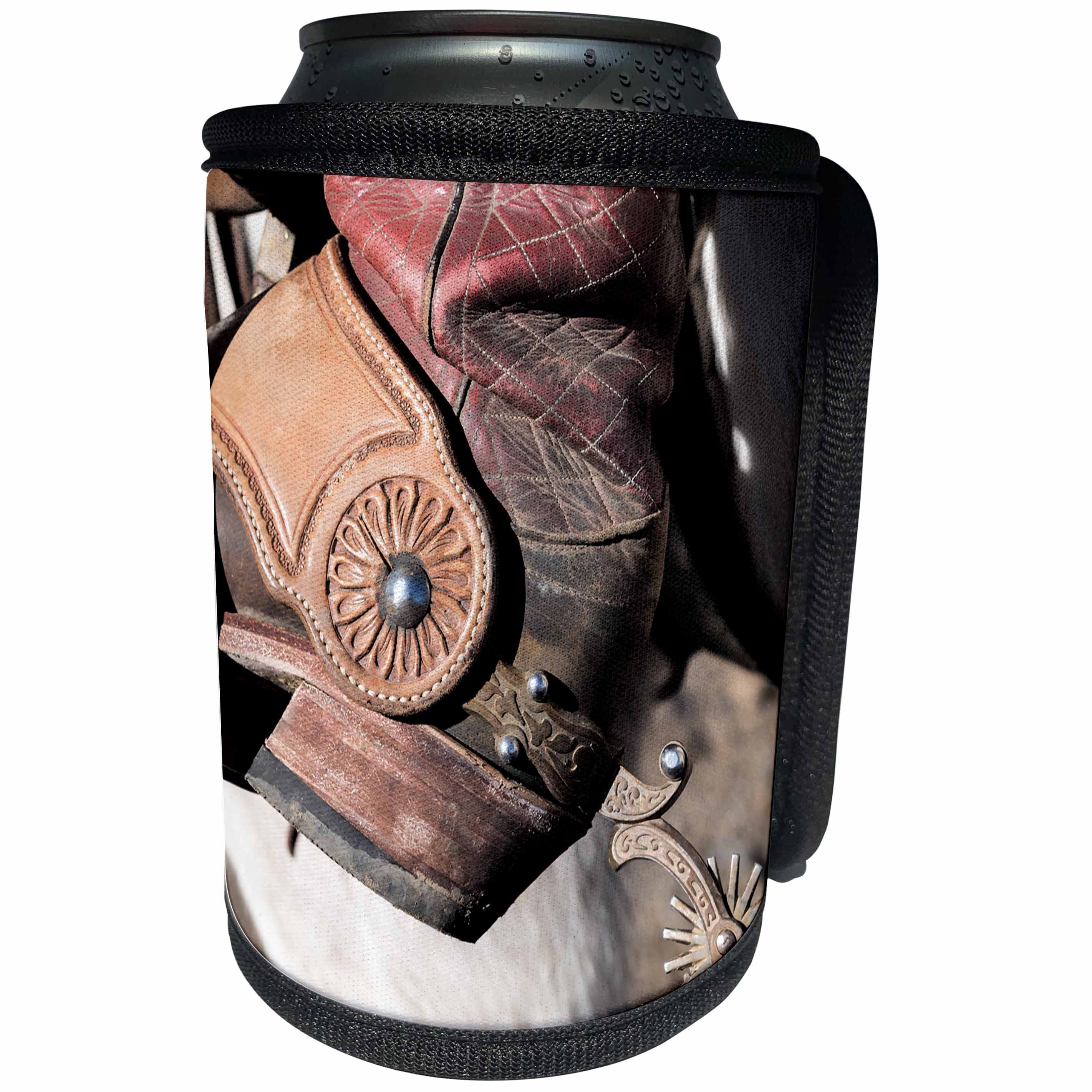 3dRose Roni Chastain Photography - Cowboy boot - Can Cooler Bottle Wrap (cc_281719)