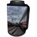 3dRose Roni Chastain Photography - Storm on the rails - Can Cooler Bottle Wrap (cc_281728)