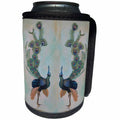 3dRose Taiche Acrylic Art - Peafowl Peacock - Can Cooler Bottle Wrap (cc_28176)