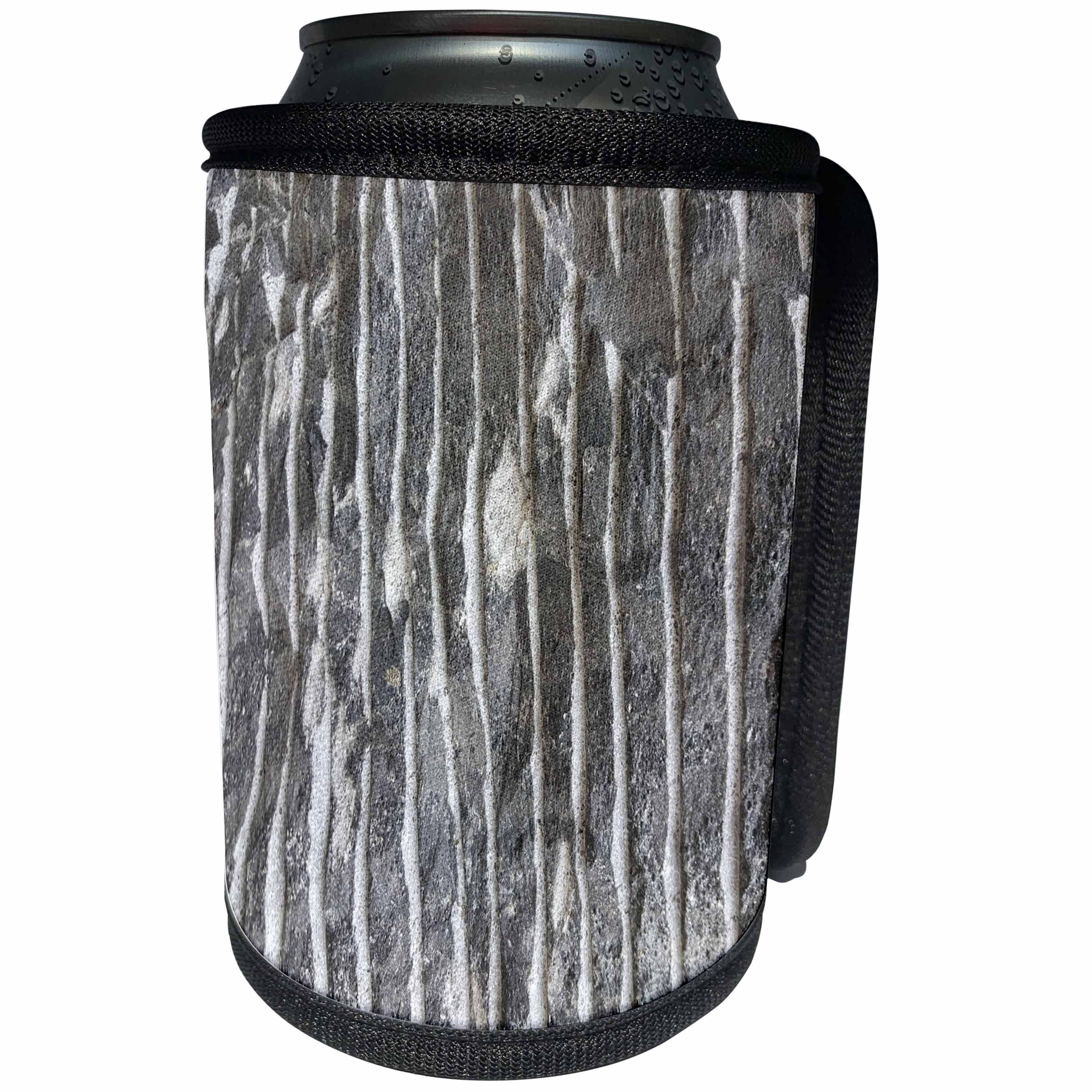 3dRose TDSwhite – Rock Photos - Layered Rock Stone Surface - Can Cooler Bottle Wrap (cc_281893)