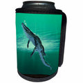 3dRose Boehm Graphics Animal - Alligator Swimming to the Surface - Can Cooler Bottle Wrap (cc_282237)