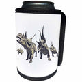 3dRose Boehm Graphics Dinosaur - Diabloceratops Herd Charging - Can Cooler Bottle Wrap (cc_282249)