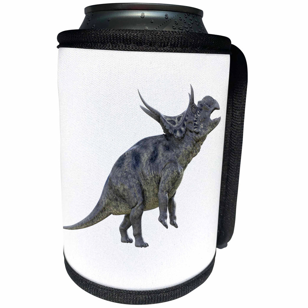 3dRose Boehm Graphics Dinosaur - Diabloceratops in Left Profile Standing on Rear Legs - Can Cooler Bottle Wrap (cc_282251)