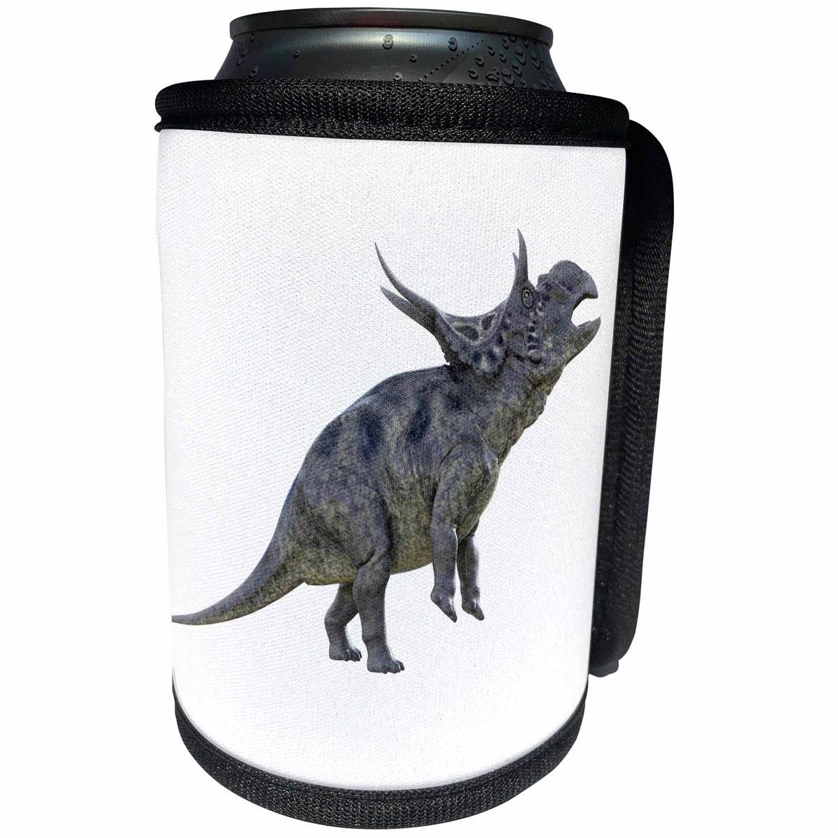 3dRose Boehm Graphics Dinosaur - Diabloceratops in Left Profile Standing on Rear Legs - Can Cooler Bottle Wrap (cc_282251)