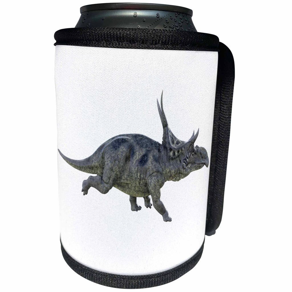 3dRose Boehm Graphics Dinosaur - Diabloceratops Charging Left - Can Cooler Bottle Wrap (cc_282253)