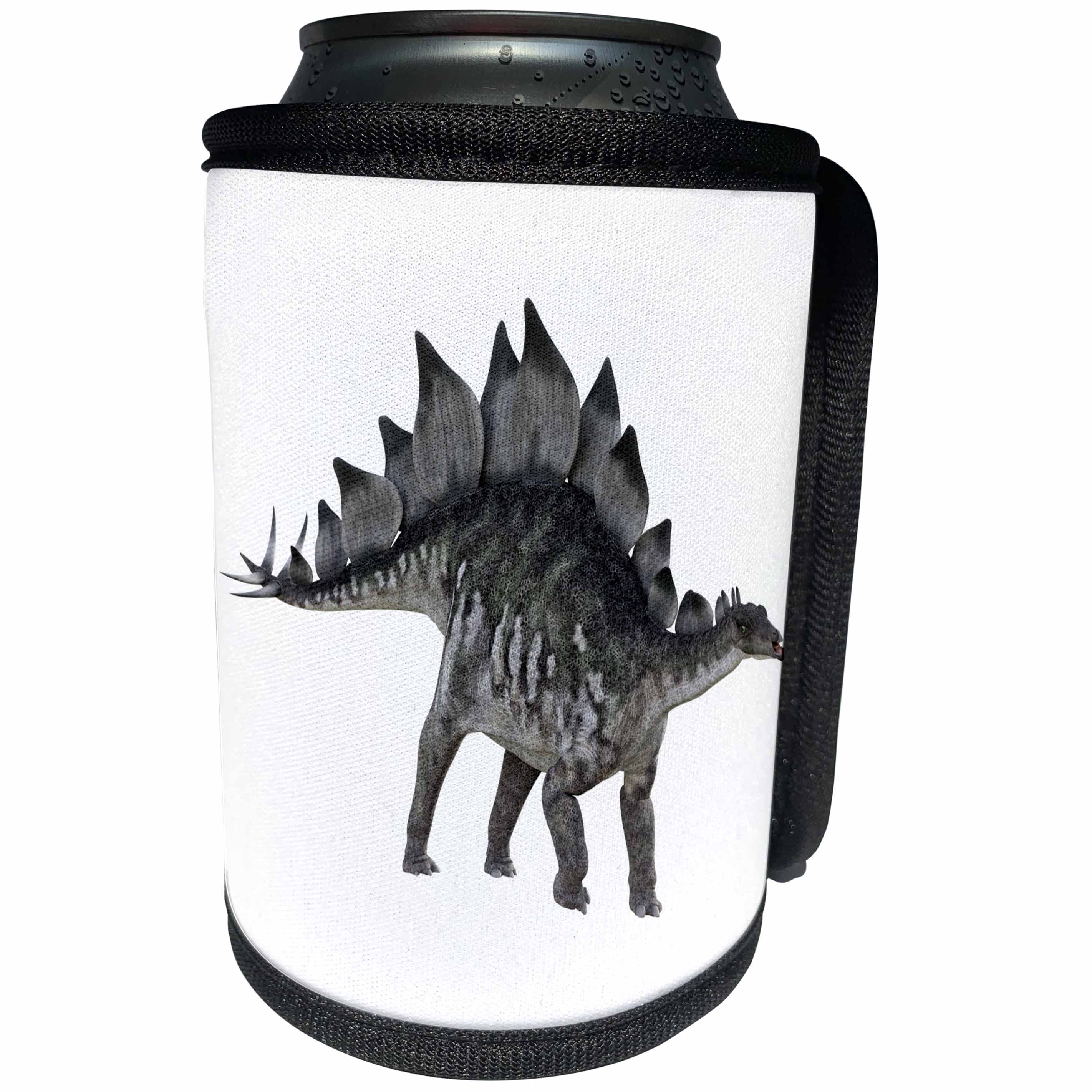 3dRose Boehm Graphics Dinosaur - Stegosaurus in Left Profile - Can Cooler Bottle Wrap (cc_282254)