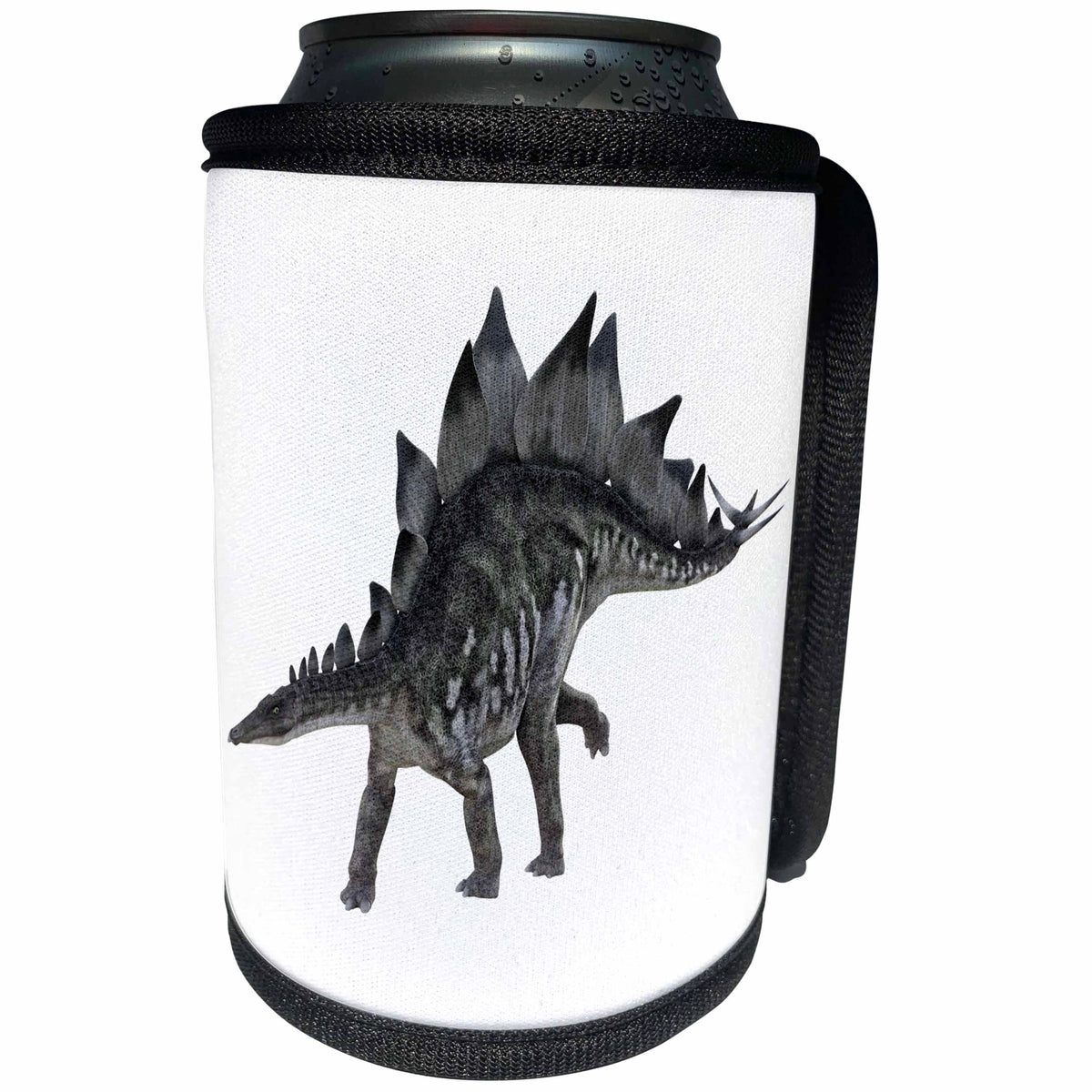 3dRose Boehm Graphics Dinosaur - Stegosaurus Walking to the Right - Can Cooler Bottle Wrap (cc_282256)