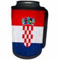 3dRose Flags - Croatia Flag - Can Cooler Bottle Wrap (cc_28237)