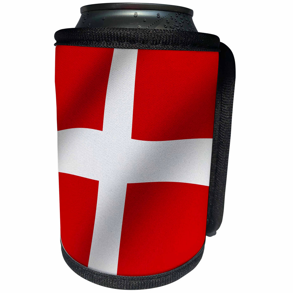 3dRose Flags - Denmark Flag - Can Cooler Bottle Wrap (cc_28240)