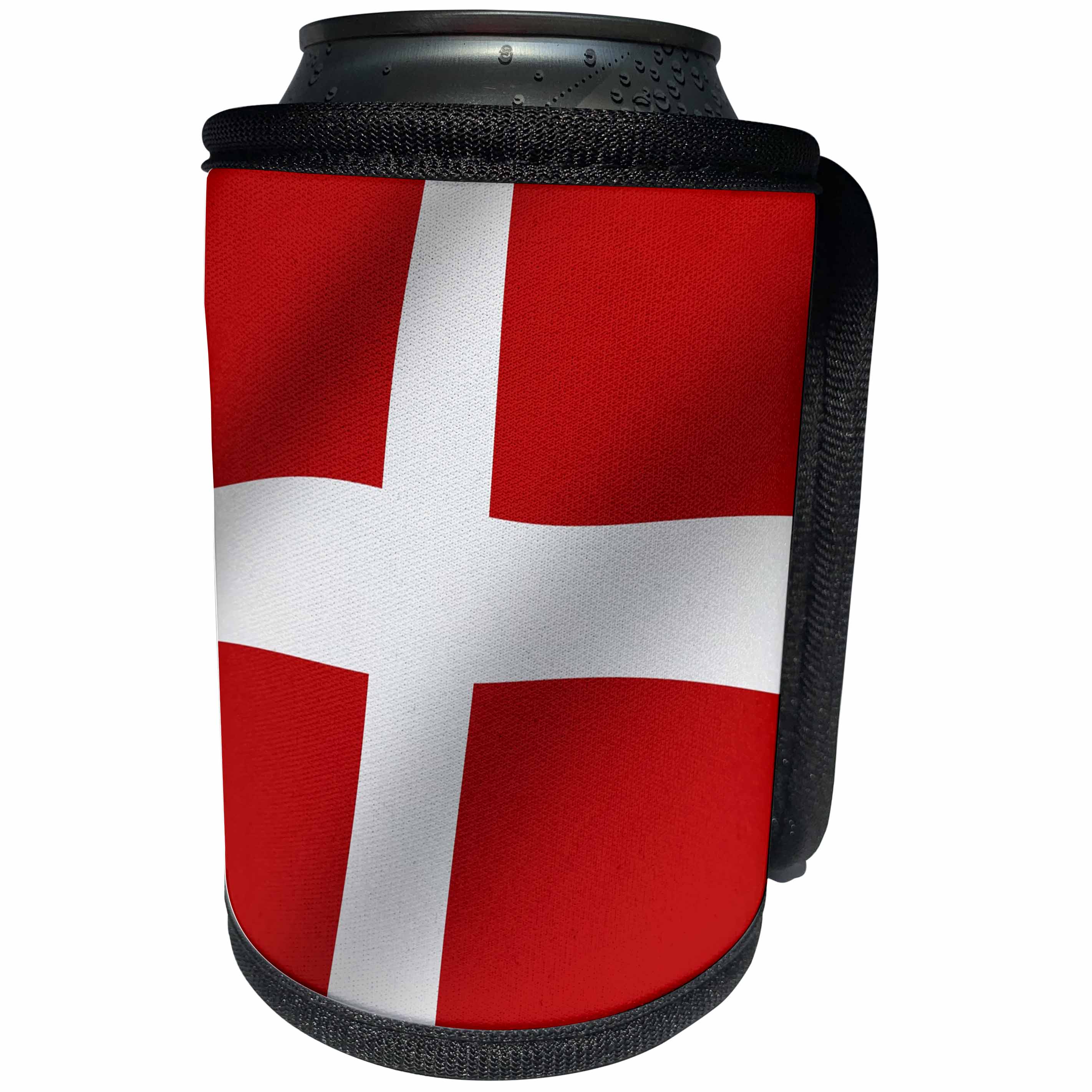 3dRose Flags - Denmark Flag - Can Cooler Bottle Wrap (cc_28240)