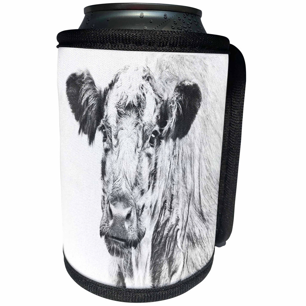 3dRose Made in the Highlands Photography, Highland Cow - Highland Cow photographed at Ardnarmurchan, Highlands of Scotland - Can Cooler Bottle Wrap (cc_282417)