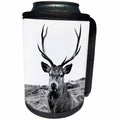 3dRose Made in the highlands photography, The regal Stag - European Red Stag photographed in the Highlands of Scotland - Can Cooler Bottle Wrap (cc_282421)