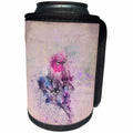 3dRose Andrea Haase Animals Illustration - Nostalgic Watercolor Bird Illustration In Pastel Colors - Can Cooler Bottle Wrap (cc_282443)