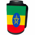 3dRose Flags - Ethiopia Flag - Can Cooler Bottle Wrap (cc_28245)