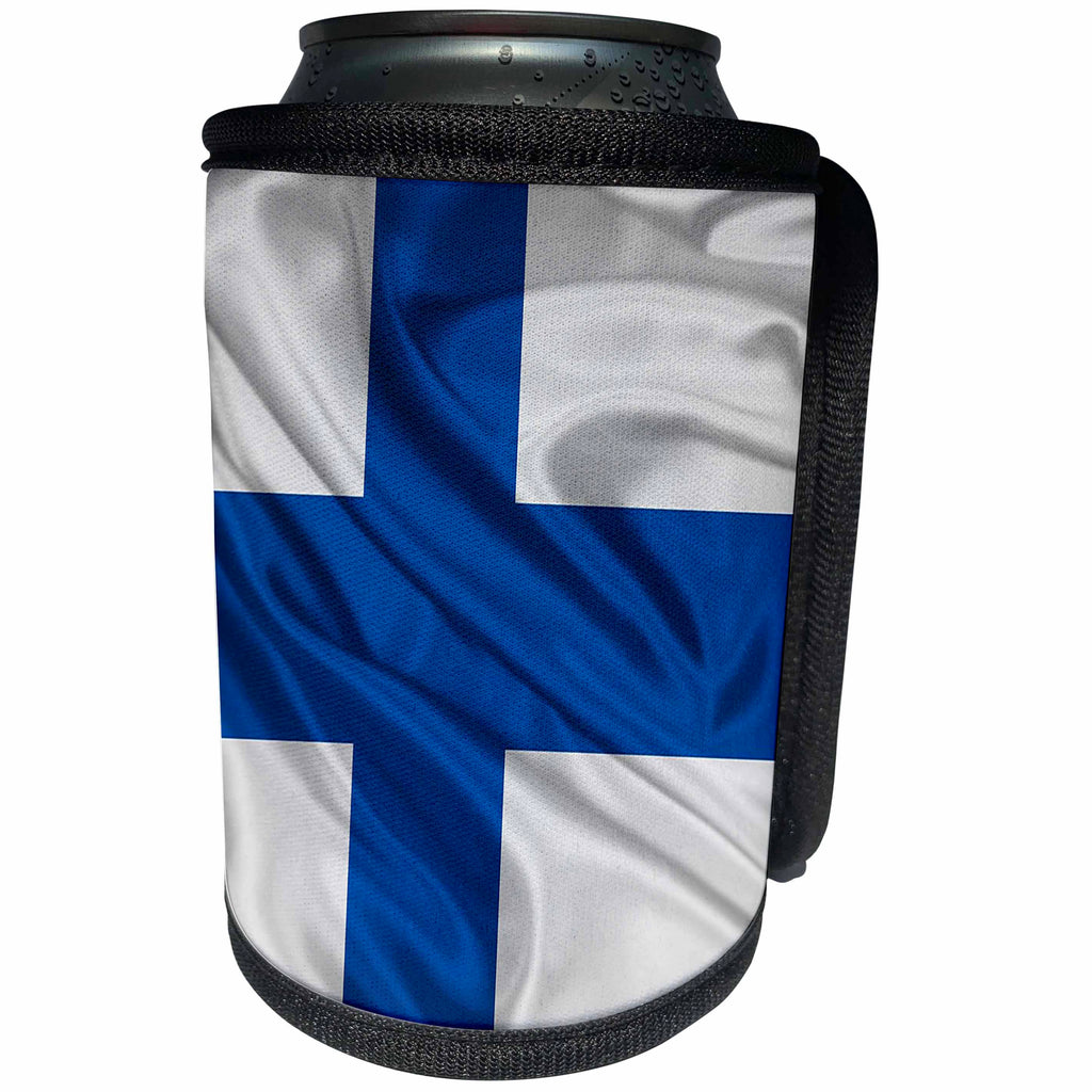 3dRose Flags - Finland Flag - Can Cooler Bottle Wrap (cc_28247)
