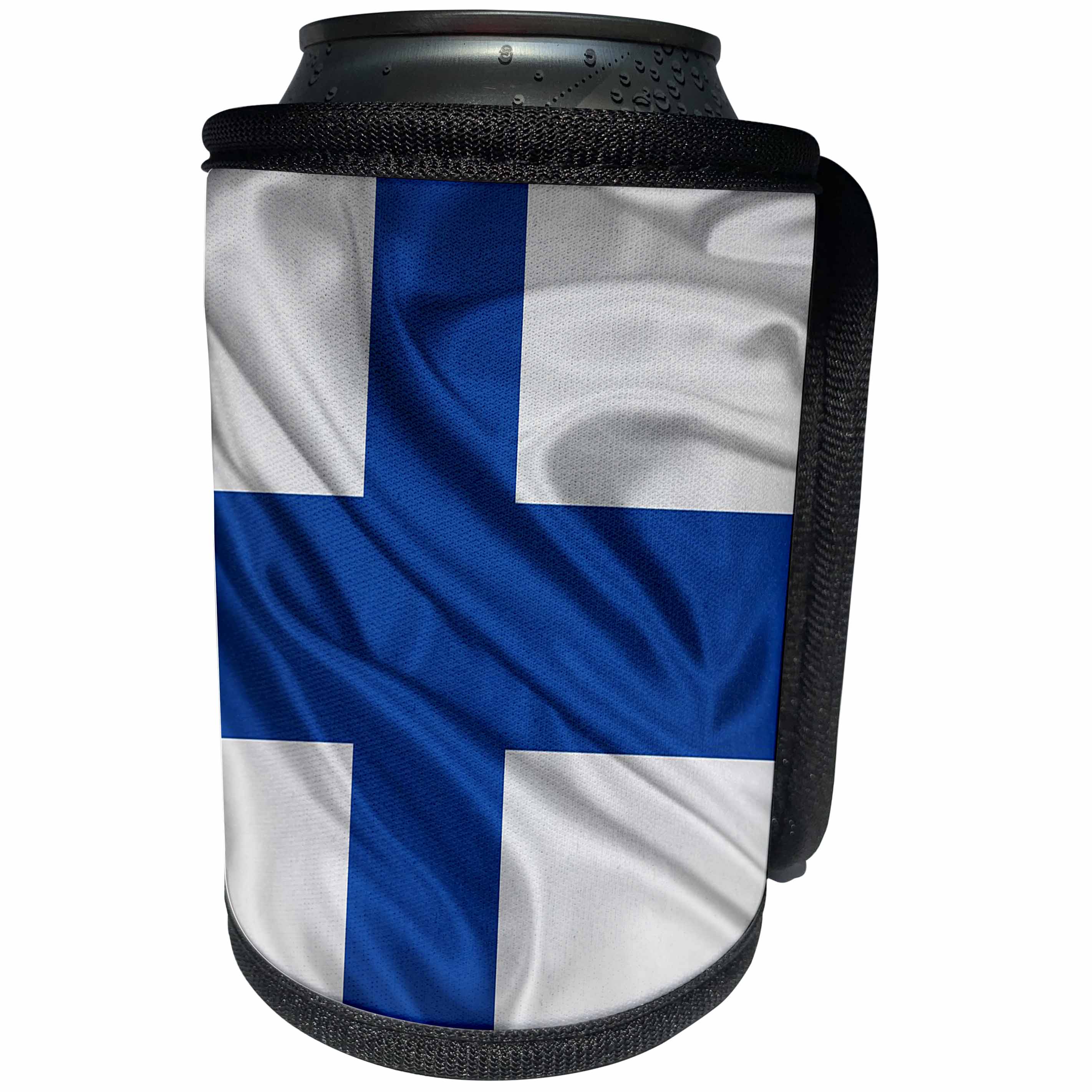3dRose Flags - Finland Flag - Can Cooler Bottle Wrap (cc_28247)