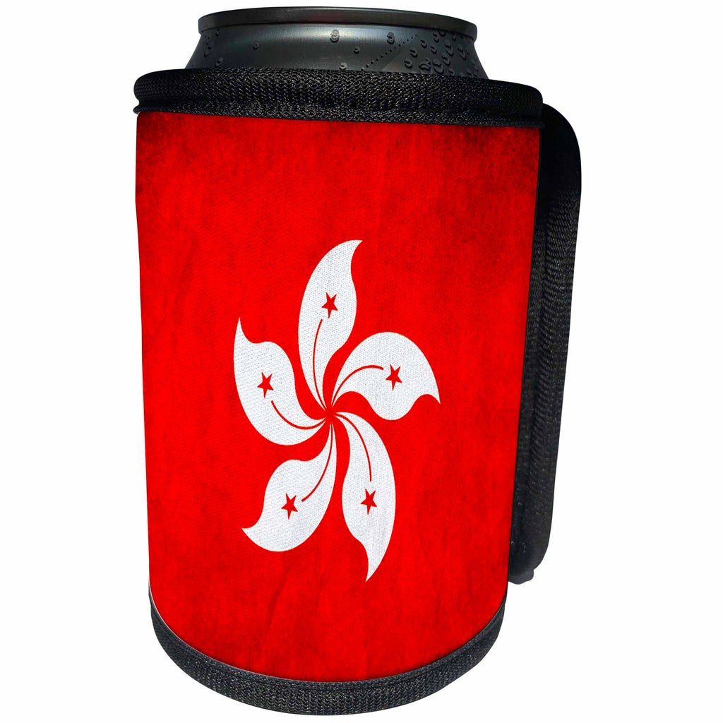 3dRose Flags - Hong Kong Flag - Can Cooler Bottle Wrap (cc_28248)
