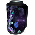 3dRose Andrea Haase Art Illustration - Abstract Universe Art In Blue And Purple - Can Cooler Bottle Wrap (cc_282508)