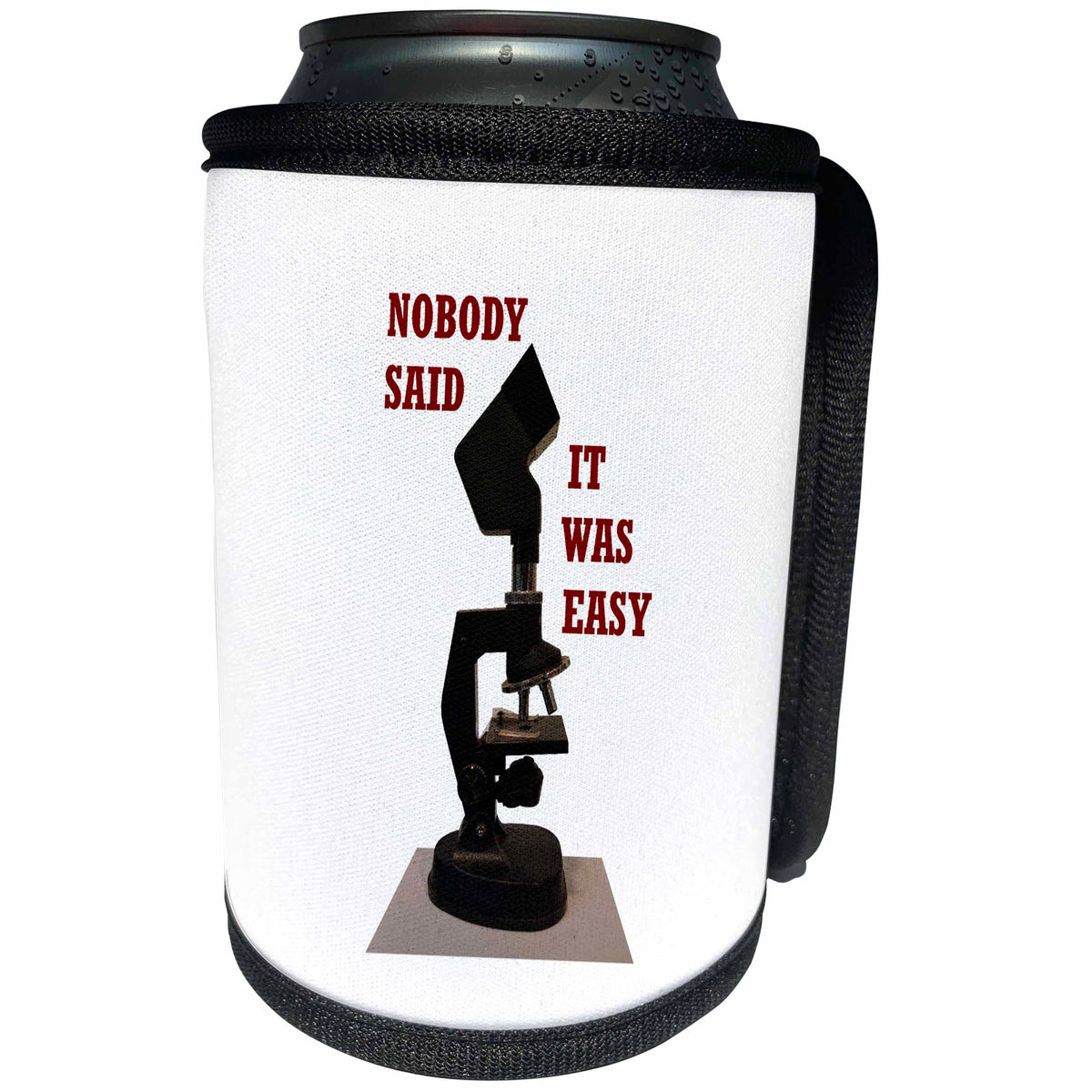 3dRose Kultjers Hint of Music - Nobody said it was easy - Can Cooler Bottle Wrap (cc_282723)