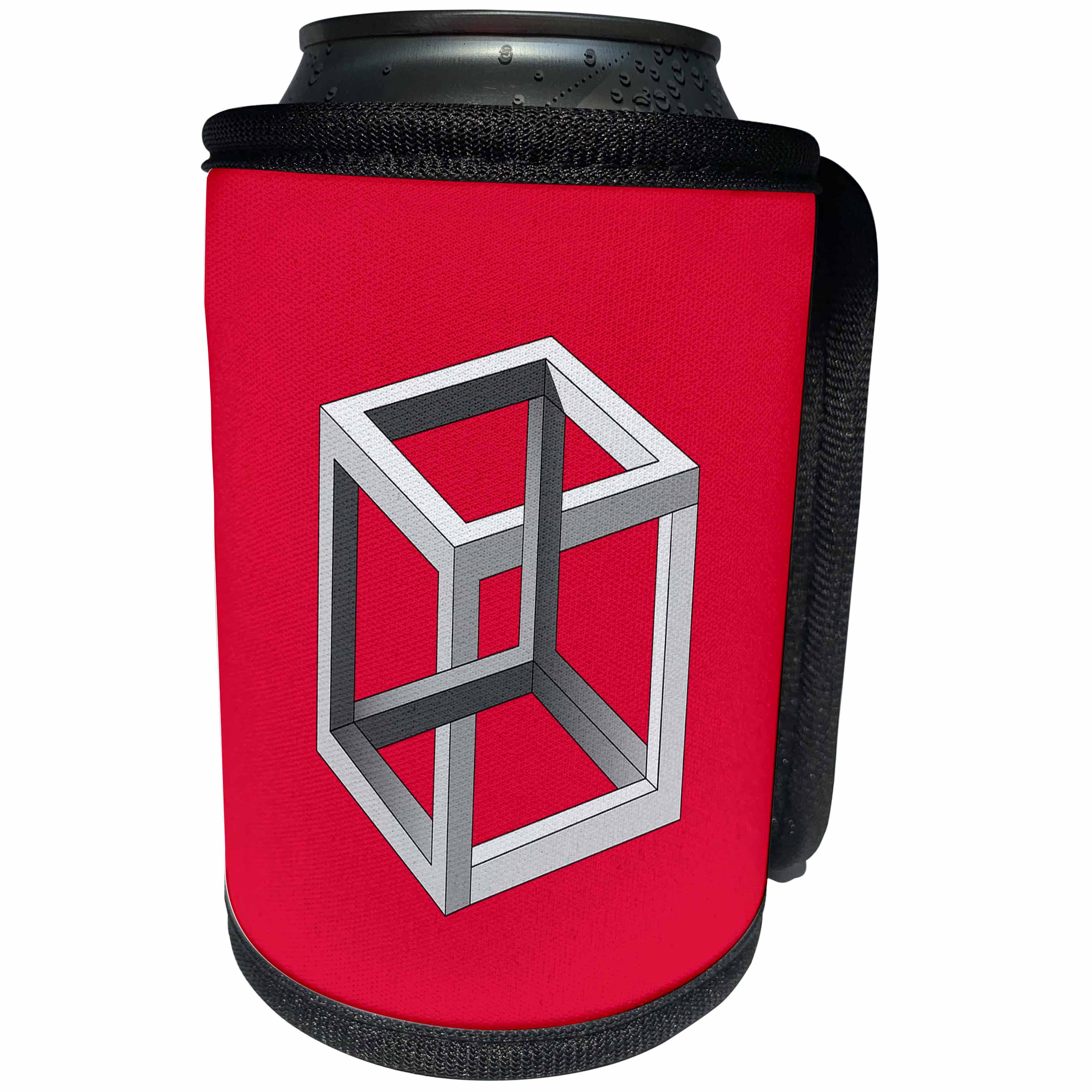 3dRose Kultjers Fun - Impossible cube - Can Cooler Bottle Wrap (cc_282727)