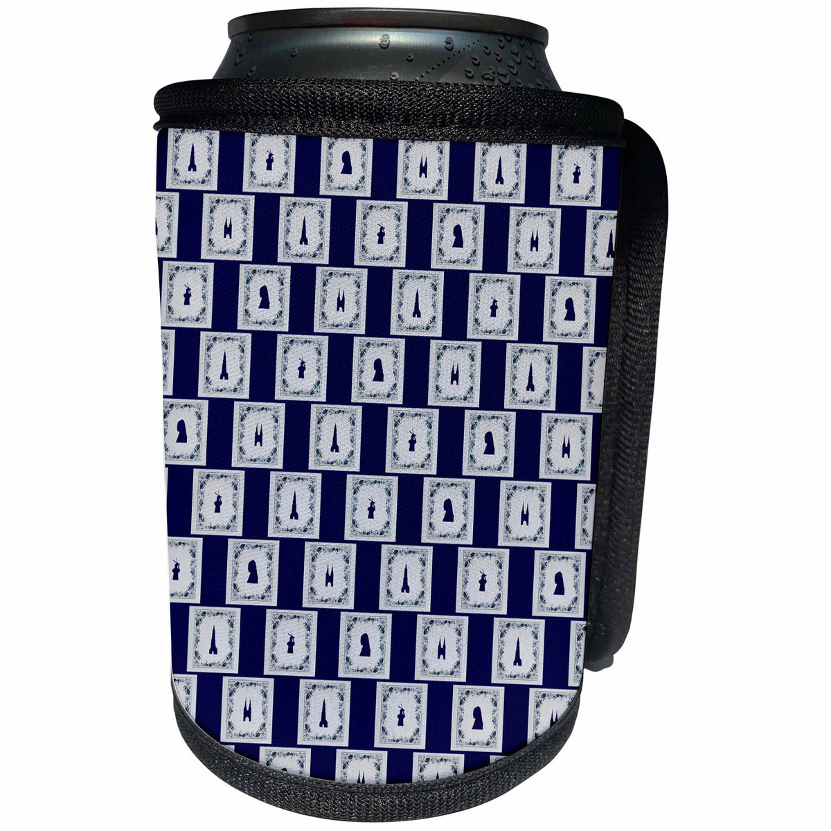 3dRose Kultjers Fun - Collage Delft blue tiles - Can Cooler Bottle Wrap (cc_282738)