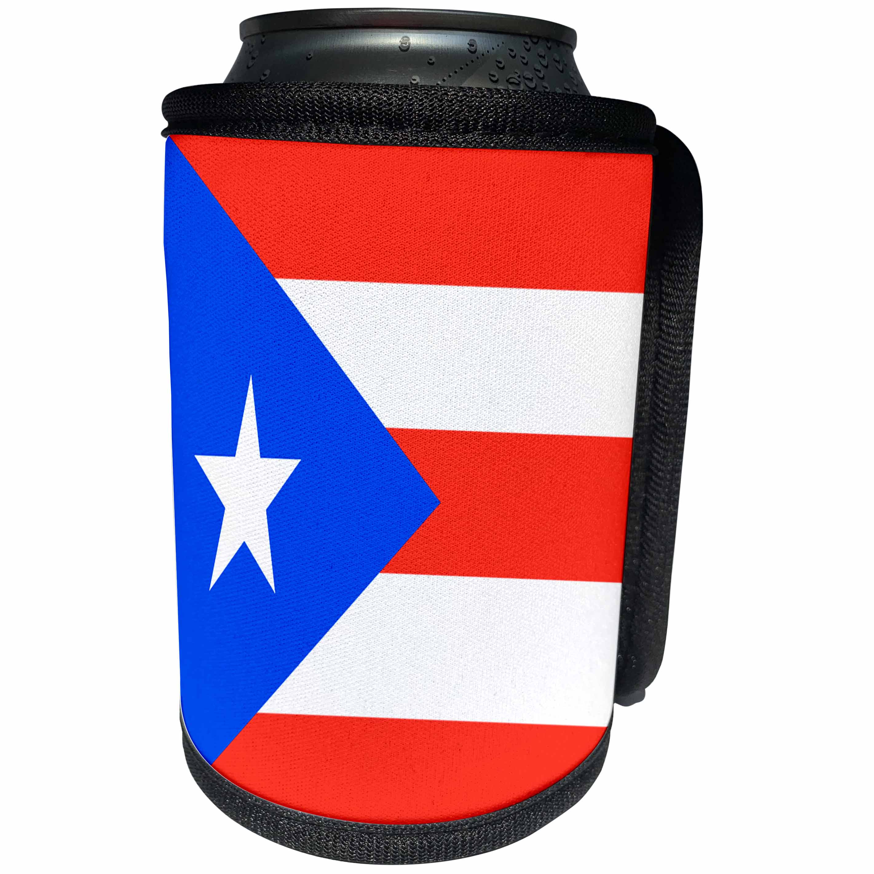 3dRose Flags - Puerto Rico Flag - Can Cooler Bottle Wrap (cc_28274)