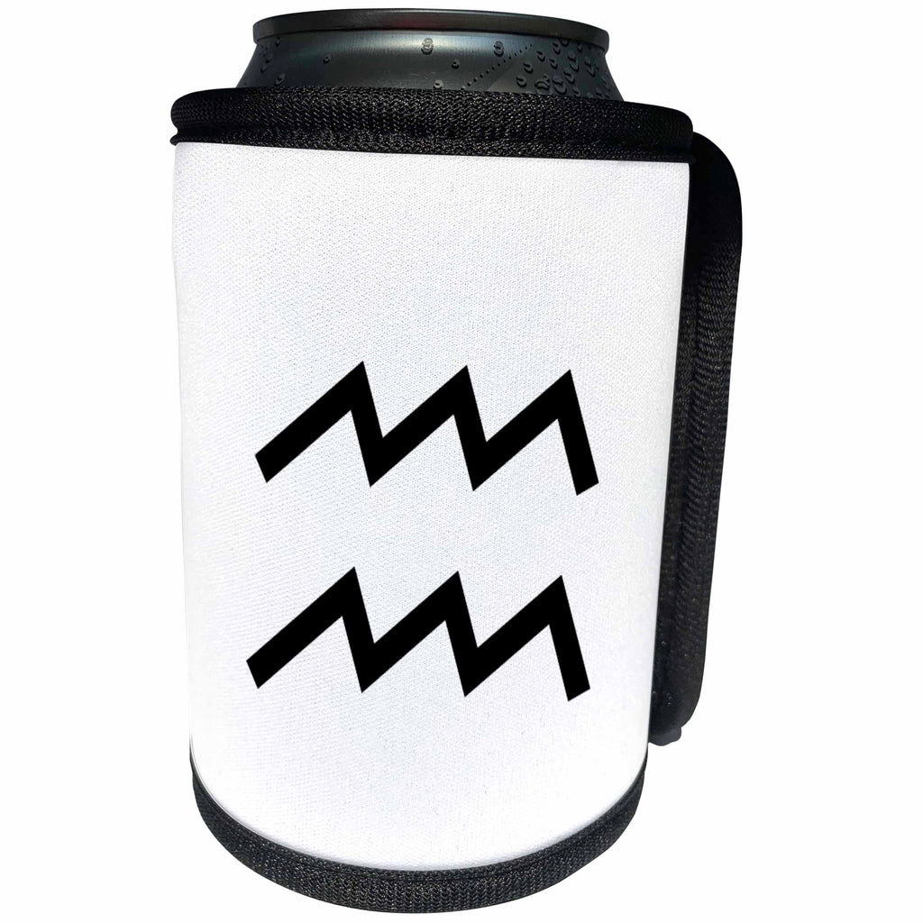 3dRose Kultjers Astrology - Aquarius - Can Cooler Bottle Wrap (cc_282749)