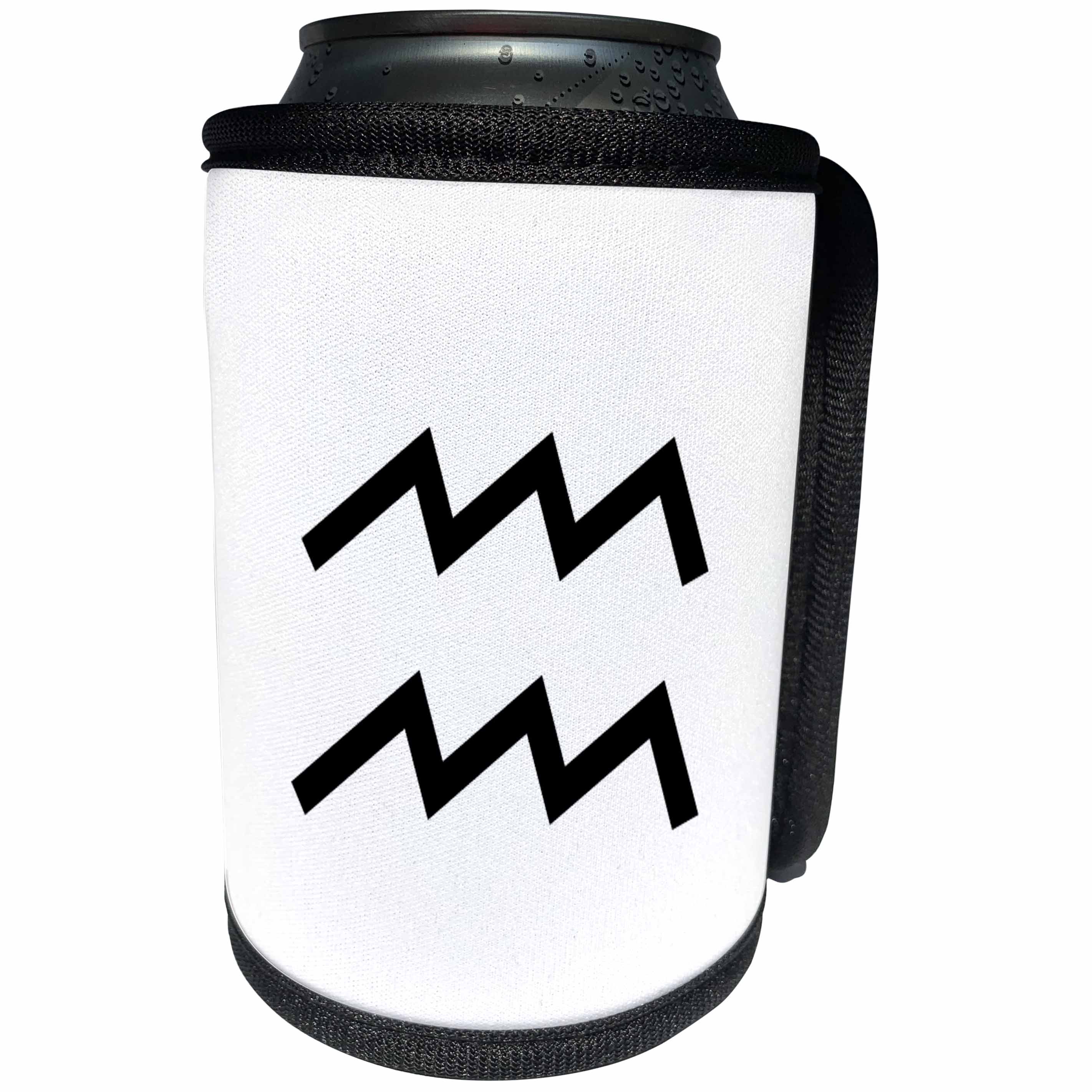 3dRose Kultjers Astrology - Aquarius - Can Cooler Bottle Wrap (cc_282749)
