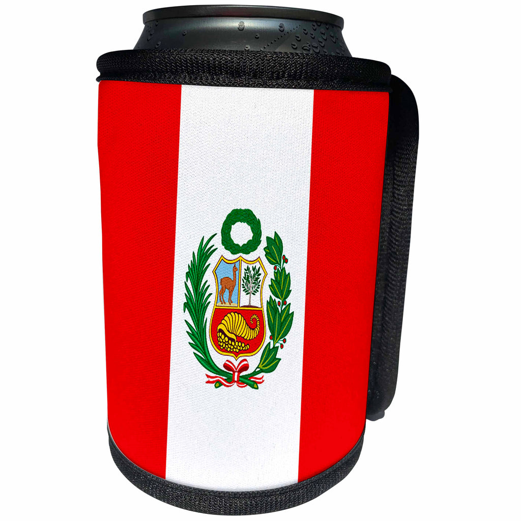 3dRose Flags - Peru Flag - Can Cooler Bottle Wrap (cc_28278)