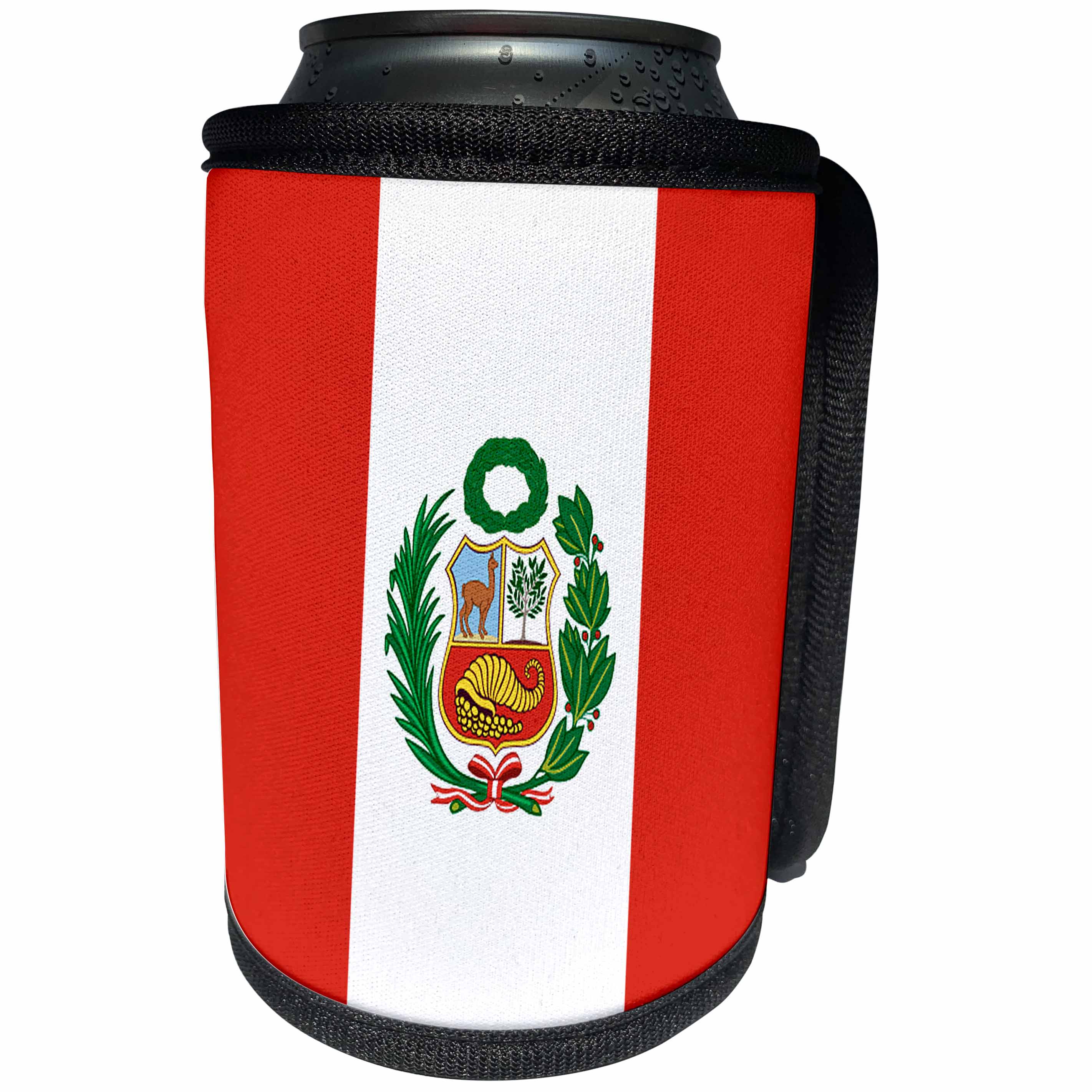 3dRose Flags - Peru Flag - Can Cooler Bottle Wrap (cc_28278)