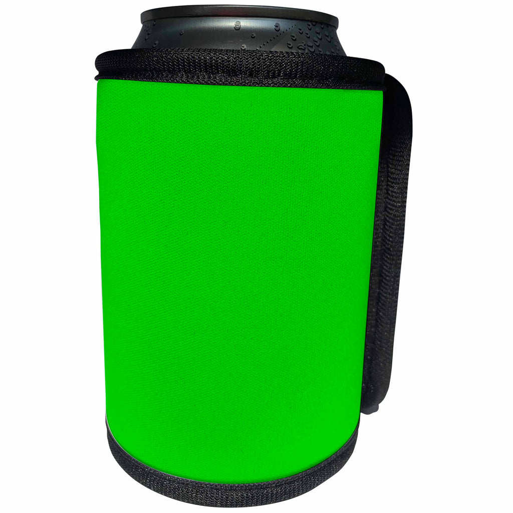 3dRose Kultjers Colors - Color lime green - Can Cooler Bottle Wrap (cc_282807)