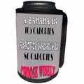 3dRose RinaPiro Alcohol Sayings - A banana is 105 calories shot of Whiskey is 80 calories choose wisely. - Can Cooler Bottle Wrap (cc_282835)