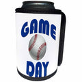 3dRose RinaPiro Sport Sayings - Game day. Baseball. - Can Cooler Bottle Wrap (cc_282846)