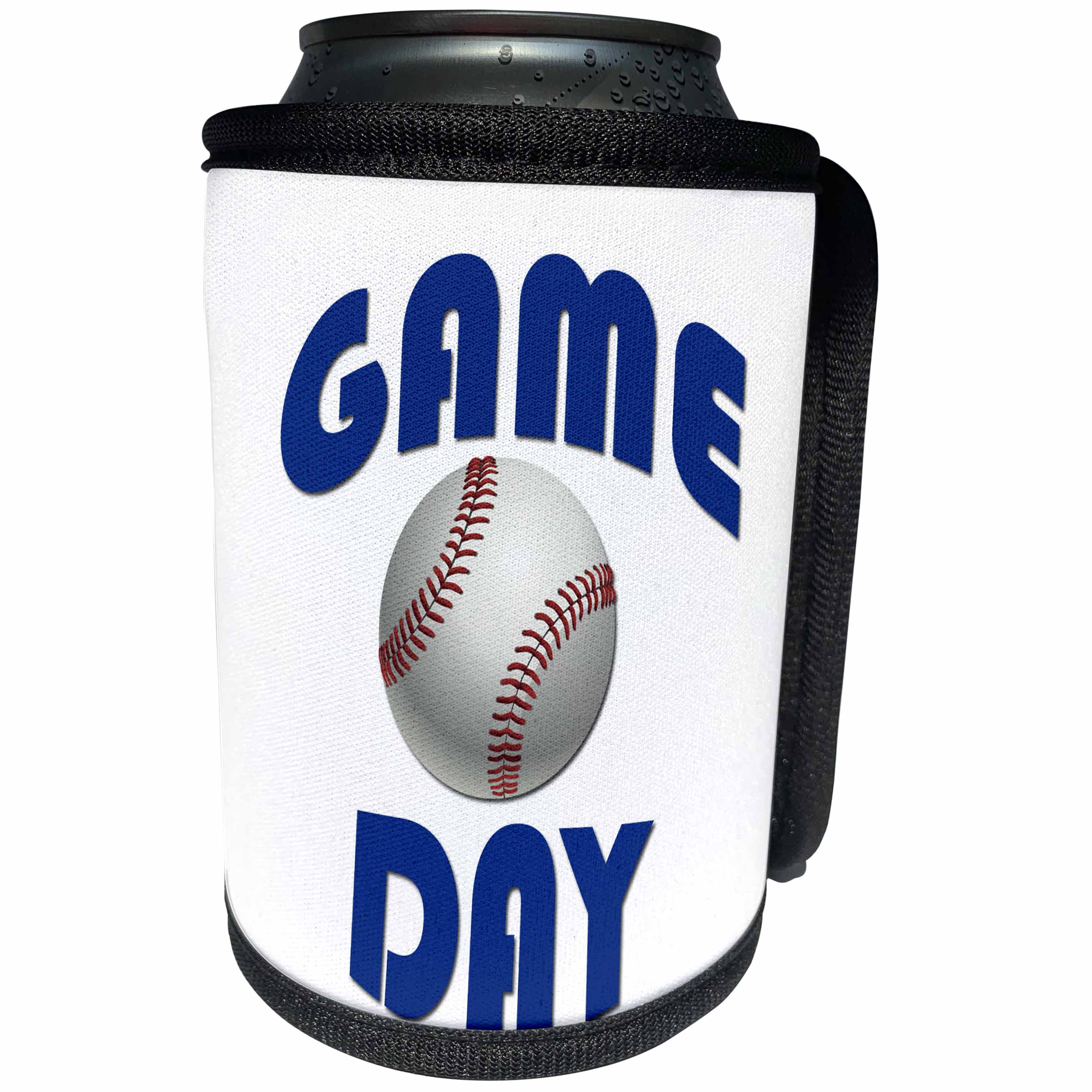 3dRose RinaPiro Sport Sayings - Game day. Baseball. - Can Cooler Bottle Wrap (cc_282846)