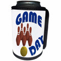 3dRose RinaPiro Sport Sayings - Game day. Bowling. - Can Cooler Bottle Wrap (cc_282850)