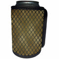 3dRose Anne Marie Baugh - Patterns - Fancy Faux Gold Celtic Love Knots On Green Pattern - Can Cooler Bottle Wrap (cc_283113)