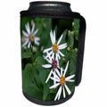 3dRose WhiteOak Photography Floral Prints - North Carolina Wild Flowers Small White Wildflowers - Can Cooler Bottle Wrap (cc_28317)