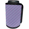 3dRose Anne Marie Baugh - Patterns - Pink, Purple, and Light Blue Mermaid Scallops Pattern - Can Cooler Bottle Wrap (cc_283238)