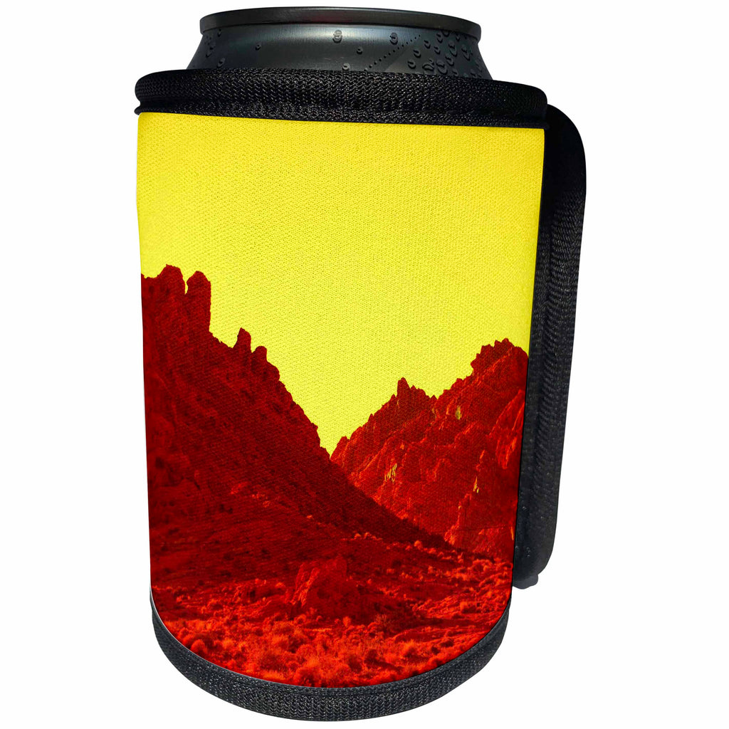 3dRose Florene Abstract landscape - Martian Plains - Can Cooler Bottle Wrap (cc_28324)