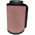 3dRose Anne Marie Baugh - Patterns - Glam Faux Gold Fleur De Lis On Pink Pattern - Can Cooler Bottle Wrap (cc_283270)